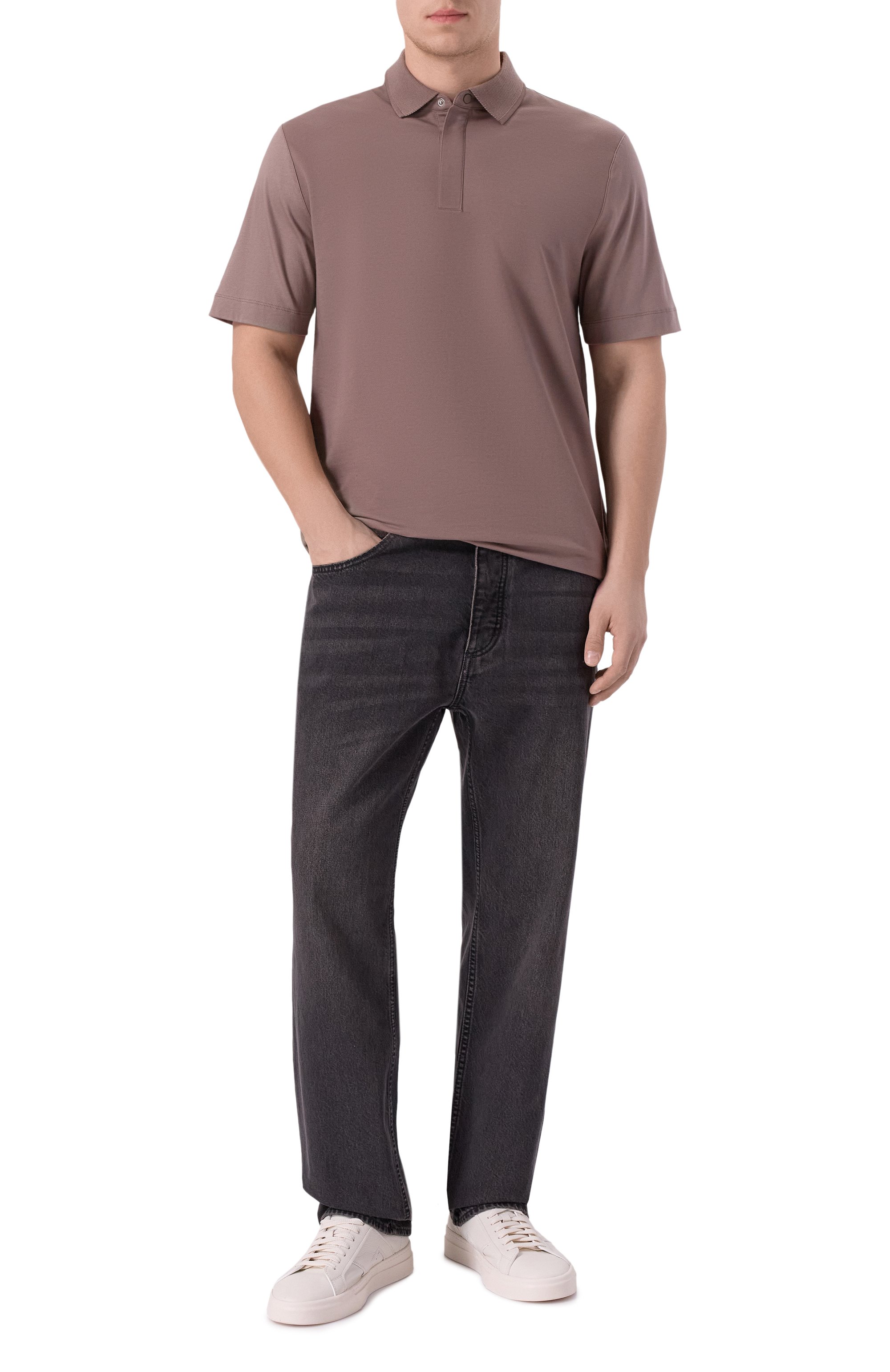 Хлопковое поло BOSS, арт. 50531949, фото 2