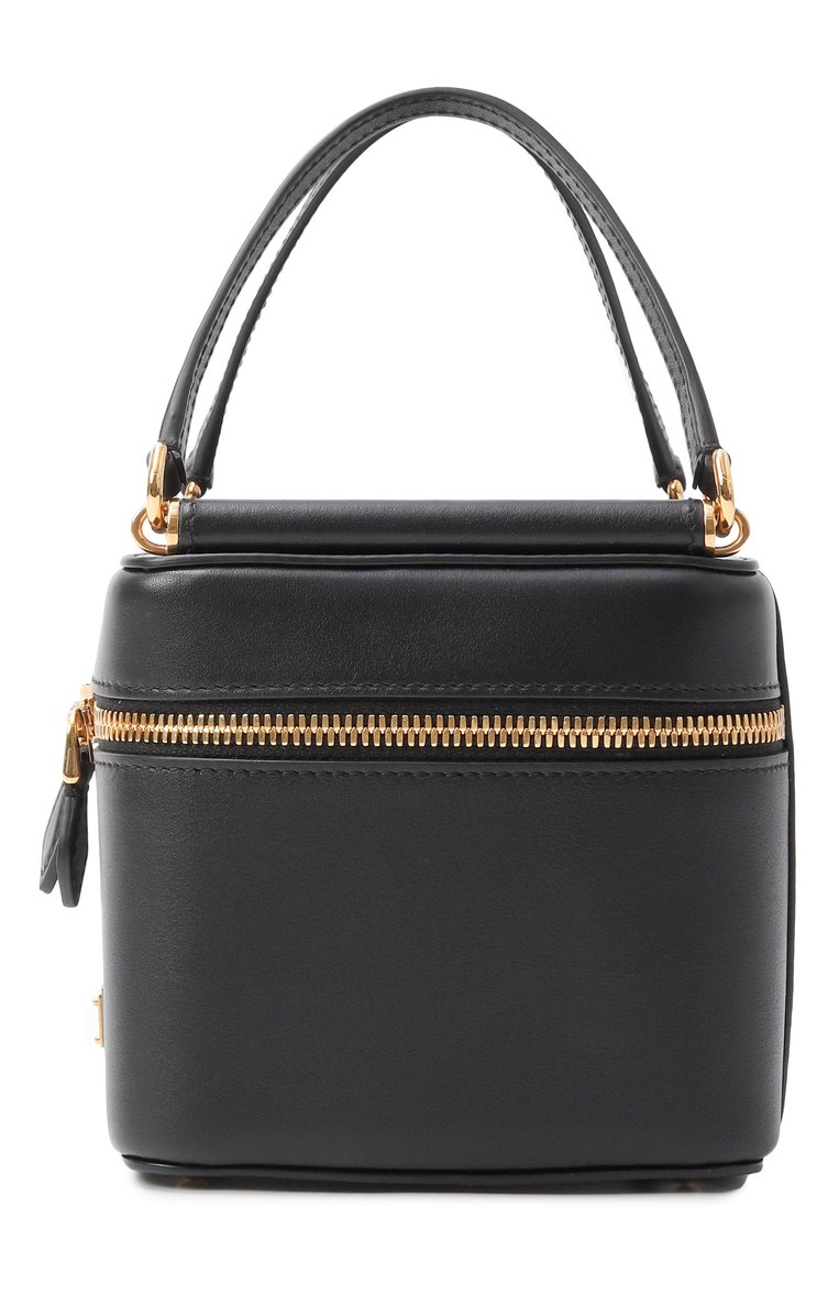 Женская сумка sicily DOLCE & GABBANA черного цвета, арт. BB7715/B7321 | Фото 4 (Ремень/цепочка: На ремешке; Размер: mini; Материал: Натуральная кожа)