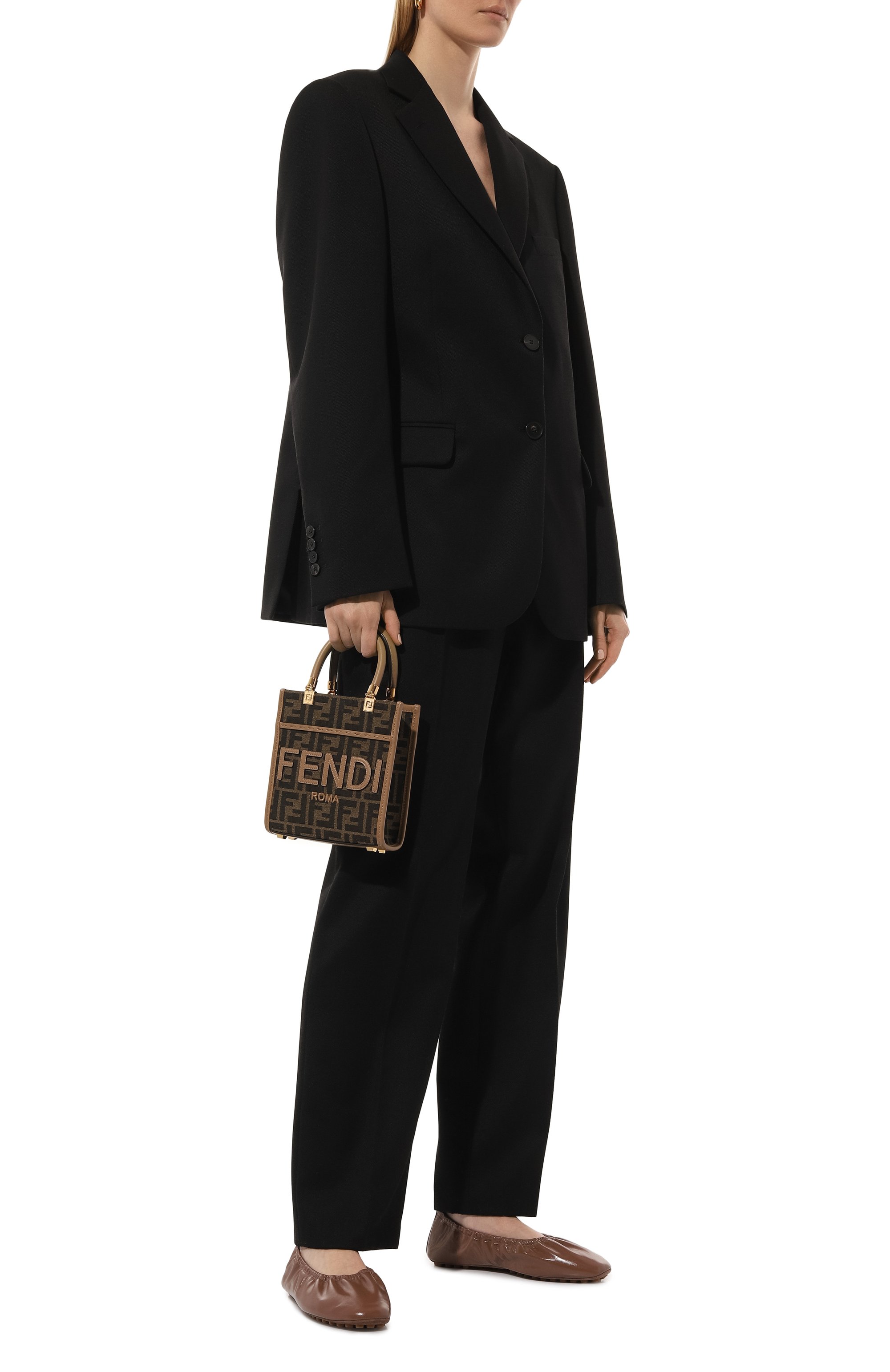 Кожаные балетки fendi filo FENDI, арт. 8F8534/NA7, фото 2