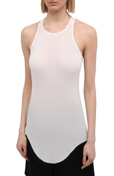 Майка из вискозы и шелка RICK OWENS, арт. RP21S3101/RC, фото 3