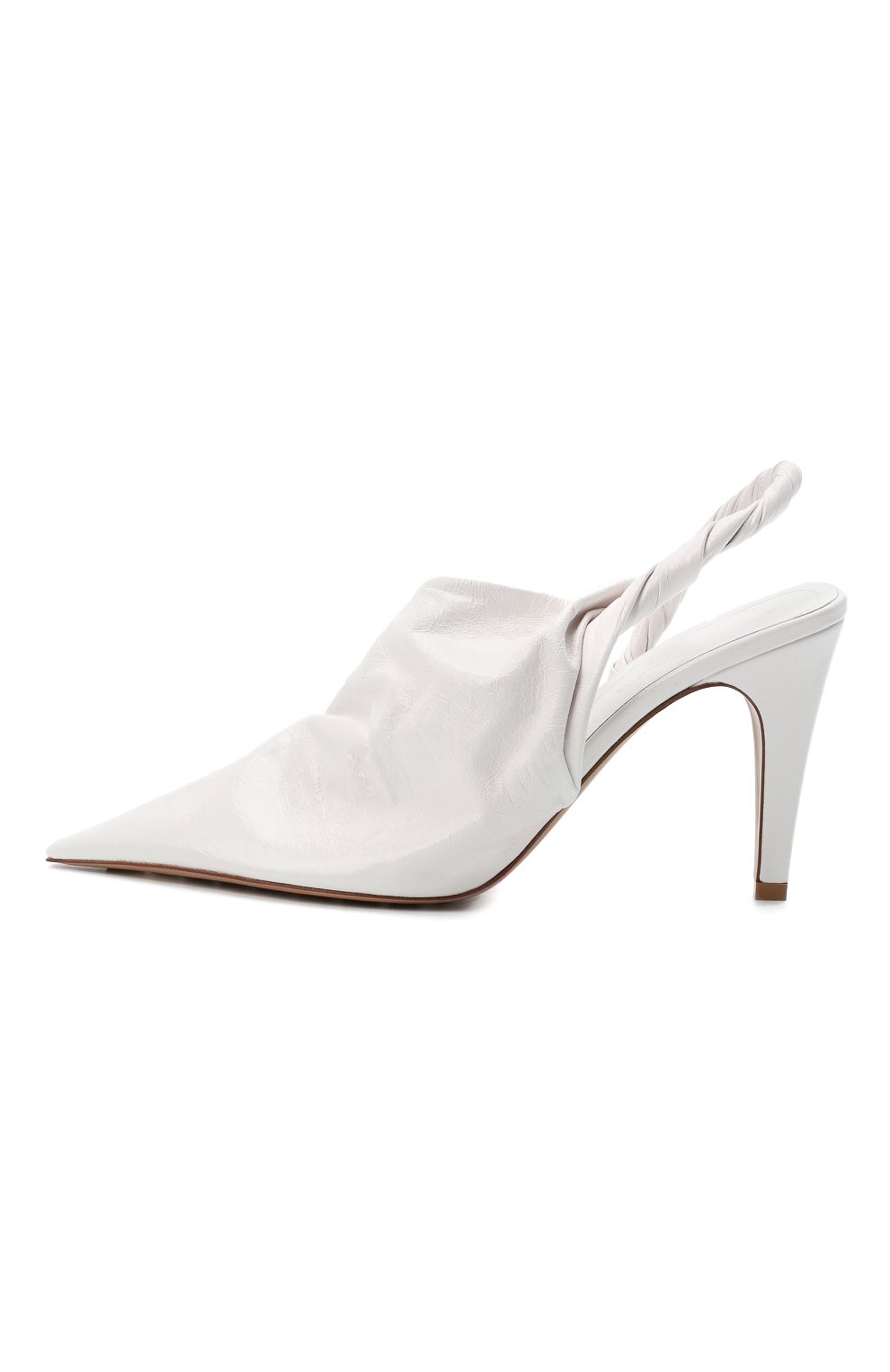 Кожаные туфли bv point BOTTEGA VENETA белого цвета по цене 76950 руб., арт. 630183/VBP10, фото 3 Кожаные туфли bv point BOTTEGA VENETA, арт. 630183/VBP10, фото 3