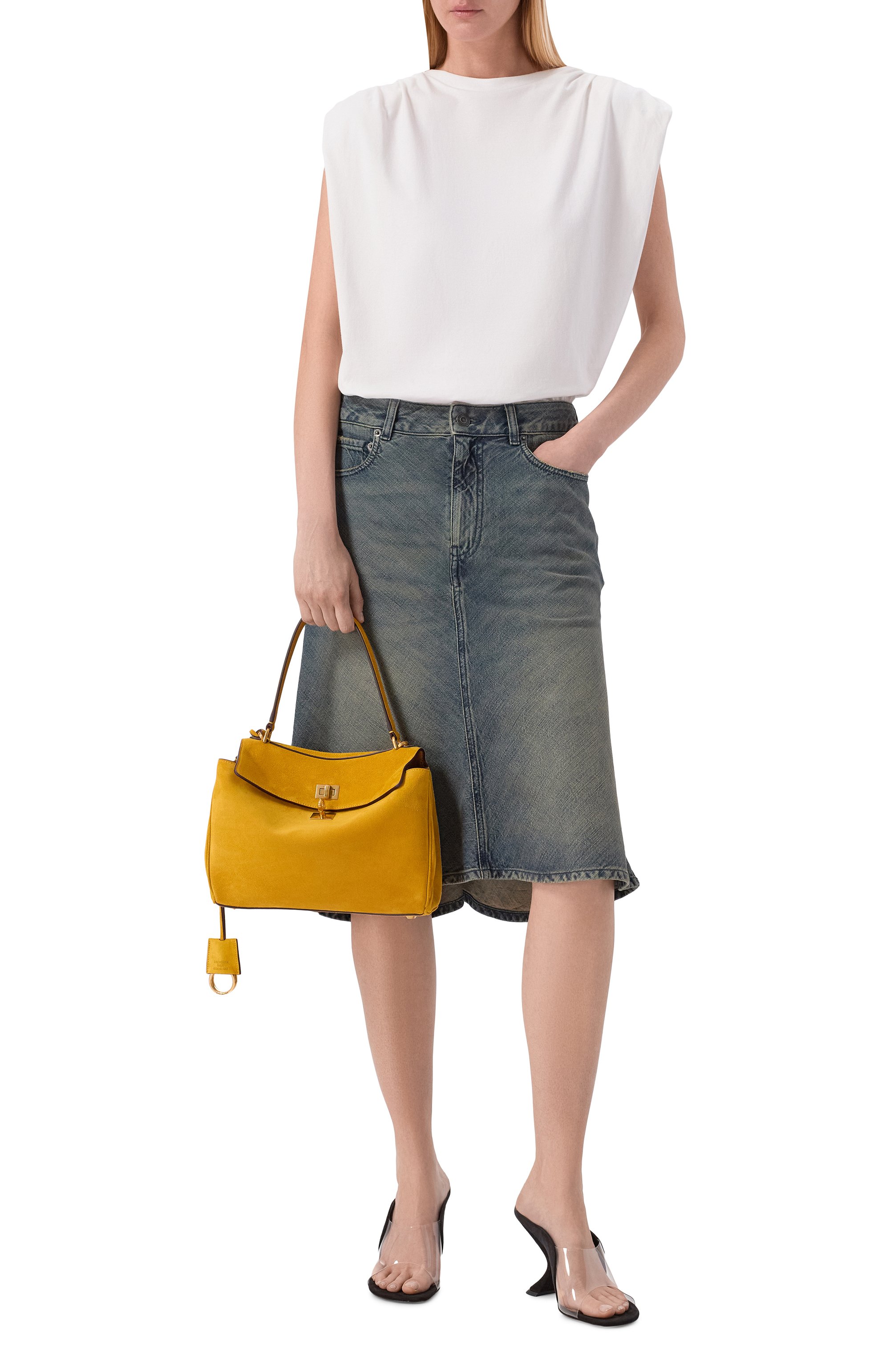 Сумка rodeo small BALENCIAGA желтого цвета по цене 481000 руб., арт. 789779/2ACK0, фото 3 Сумка rodeo small BALENCIAGA, арт. 789779/2ACK0, фото 3