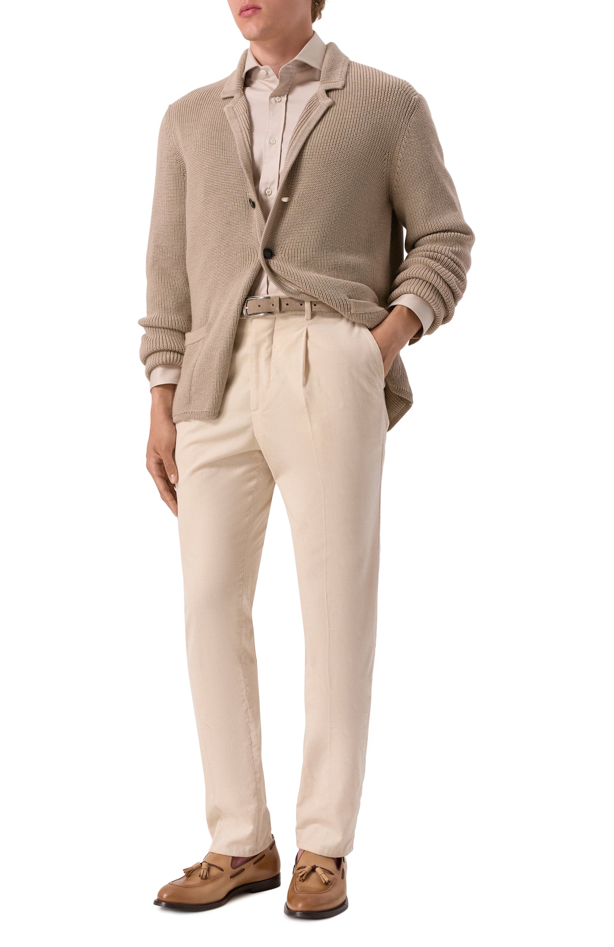 Хлопковая сорочка BRUNELLO CUCINELLI, арт. MW6041718, фото 2