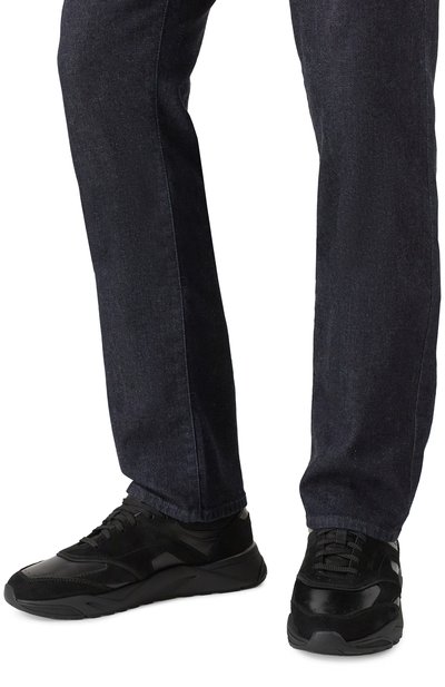 Кожаные кроссовки innova SANTONI, арт. MBIG22112NERTK0H, фото 3