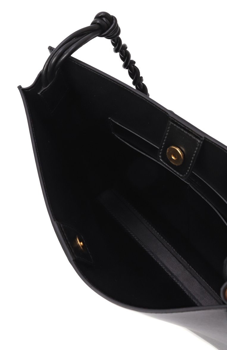 Женская сумка tangle medium JIL SANDER черного цвета, арт. J07WG0023/P4841 | Фото 5 (Размер: medium; Материал: Натуральная кожа; Сумки-технические: Сумки через плечо; Автоматизация состава: Проставлено; Автоматизация ТО: Проставлено)