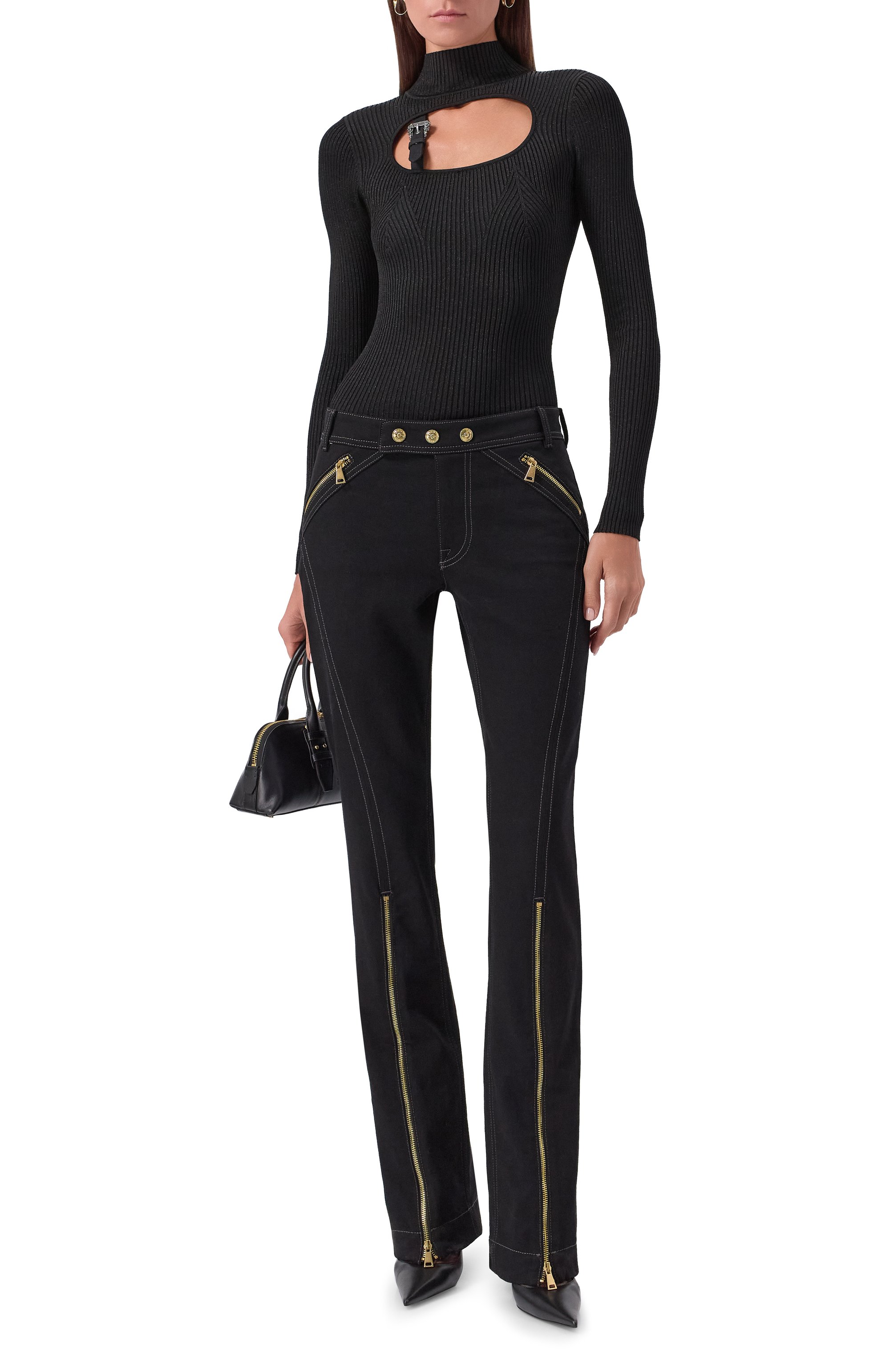 Водолазка из вискозы VERSACE JEANS COUTURE, арт. 79HAFM16/CMH23, фото 2