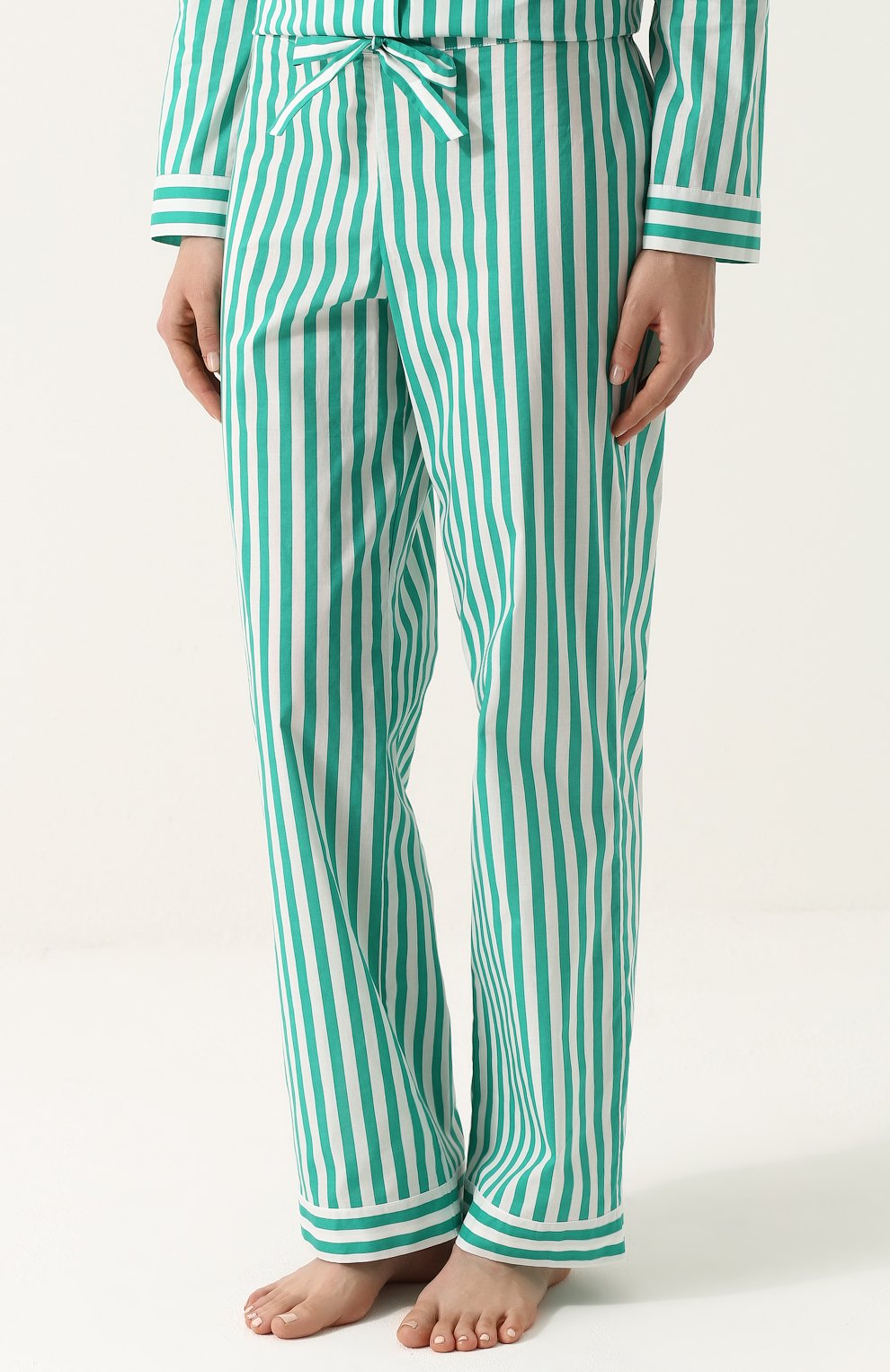 Хлопковая пижама в полоску YOLKE, арт. SS18-02C-HBS-EM, фото 4
