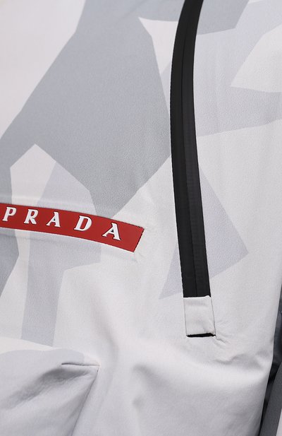Утепленный анорак PRADA серого цвета по цене 530000 руб., арт. SGB799-1YYU-F0K44-202, фото 5 Утепленный анорак PRADA, арт. SGB799-1YYU-F0K44-202, фото 5