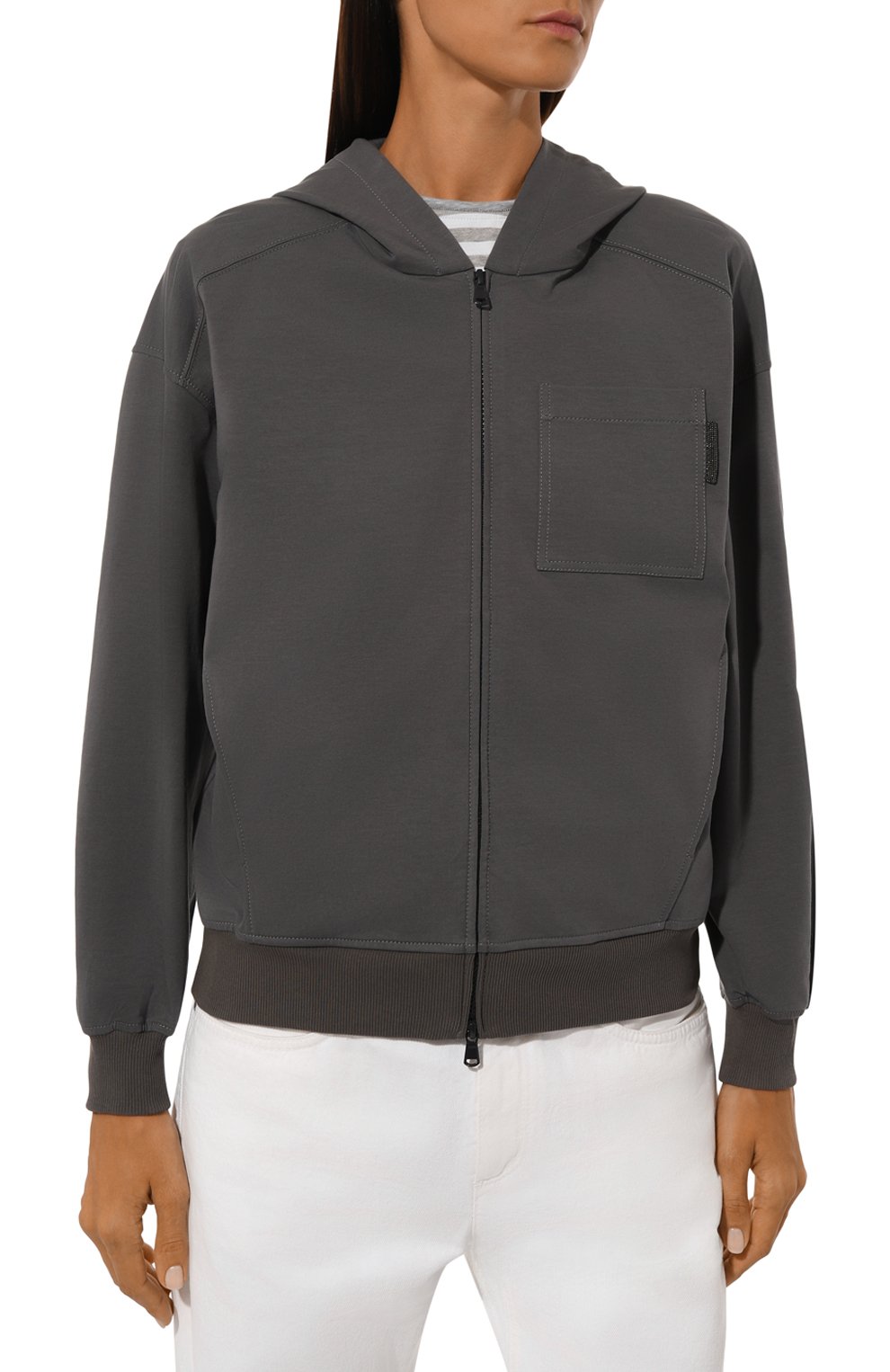 Хлопковая толстовка BRUNELLO CUCINELLI, арт. MH827BP426, фото 3