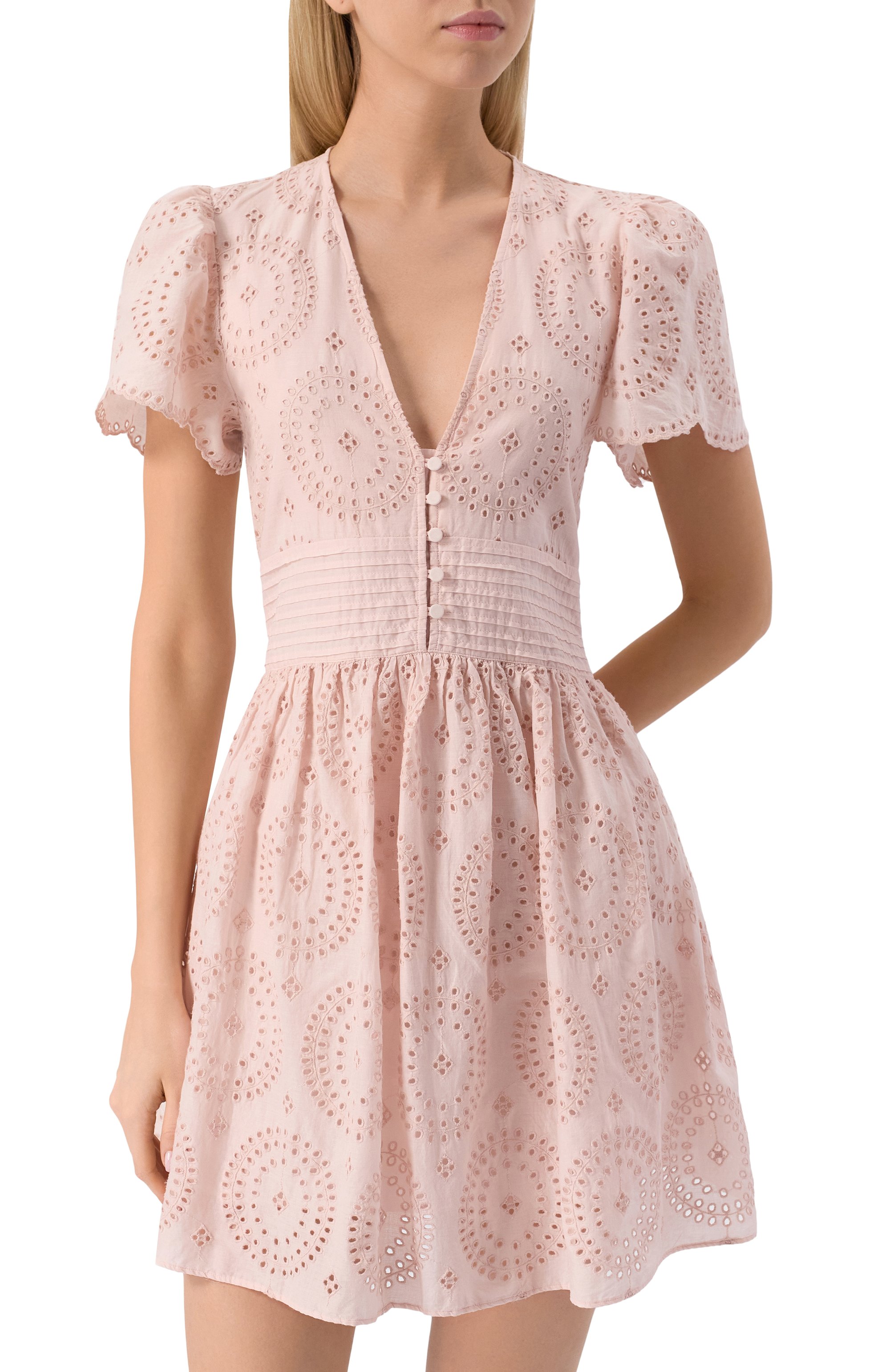 Хлопковое платье BOSS ORANGE розового цвета по цене 29850 руб., арт. 50538362, фото 3 Хлопковое платье BOSS ORANGE, арт. 50538362, фото 3