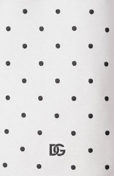 Шелковый галстук DOLCE & GABBANA белого цвета по цене 35800 руб., арт. GT147E/G0JQY, фото 4 Шелковый галстук DOLCE & GABBANA, арт. GT147E/G0JQY, фото 4