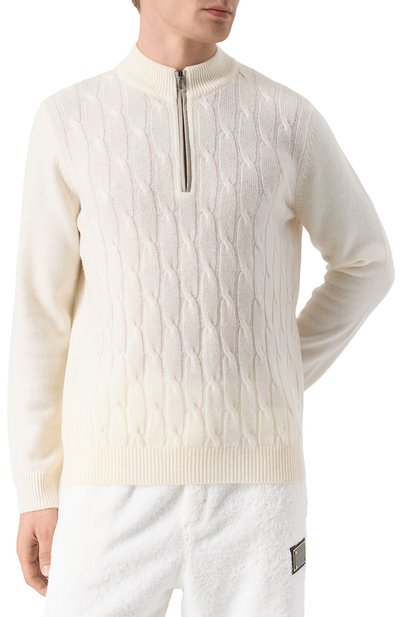 Кашемировый джемпер ZILLI белого цвета по цене 169500 руб., арт. KZMN01M0320VPLA00, фото 3 Кашемировый джемпер ZILLI, арт. KZMN01M0320VPLA00, фото 3