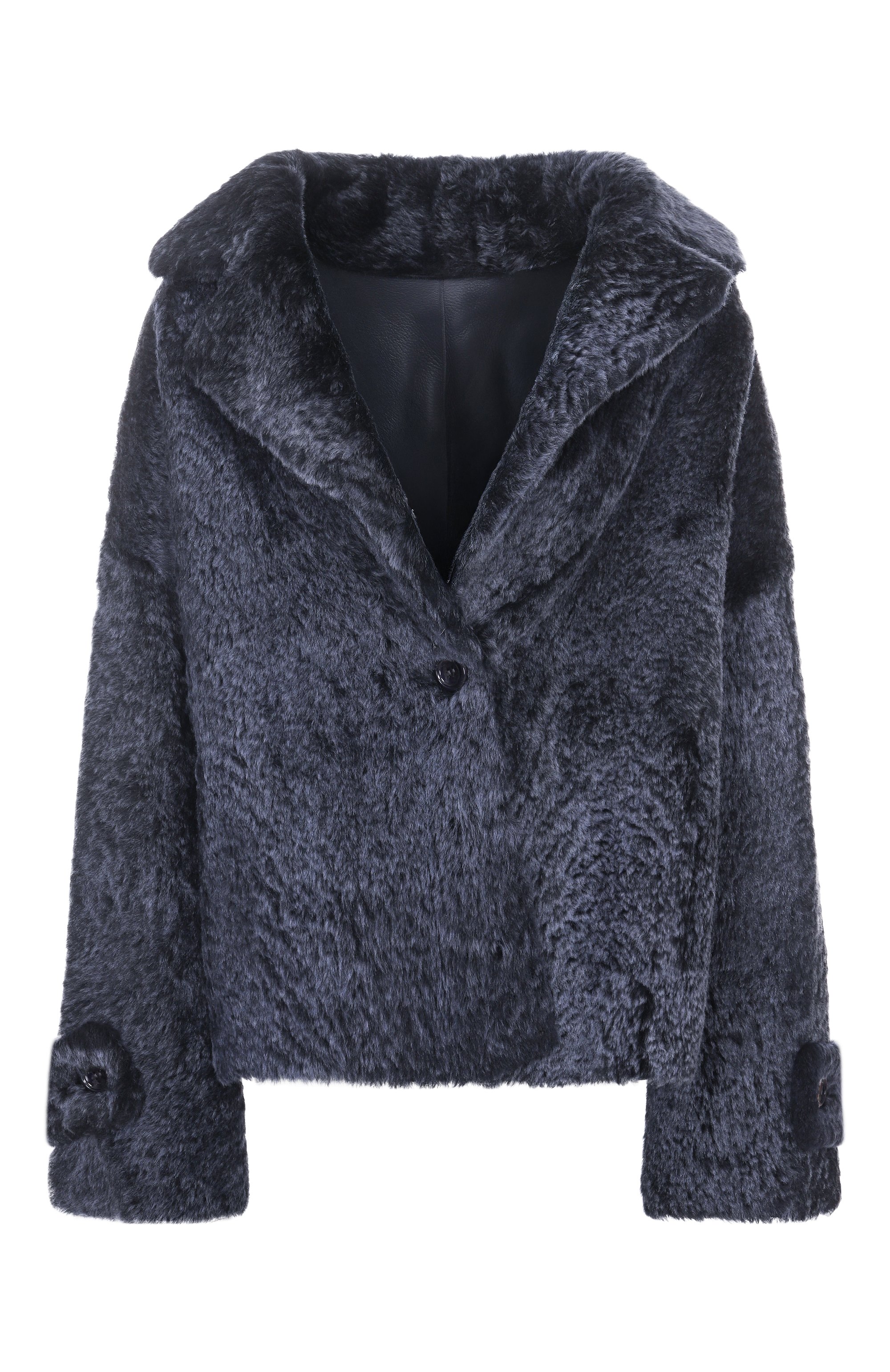 Двусторонняя дубленка из овчины MANZONI24, арт. 25M1295R-S35N/48, фото 1