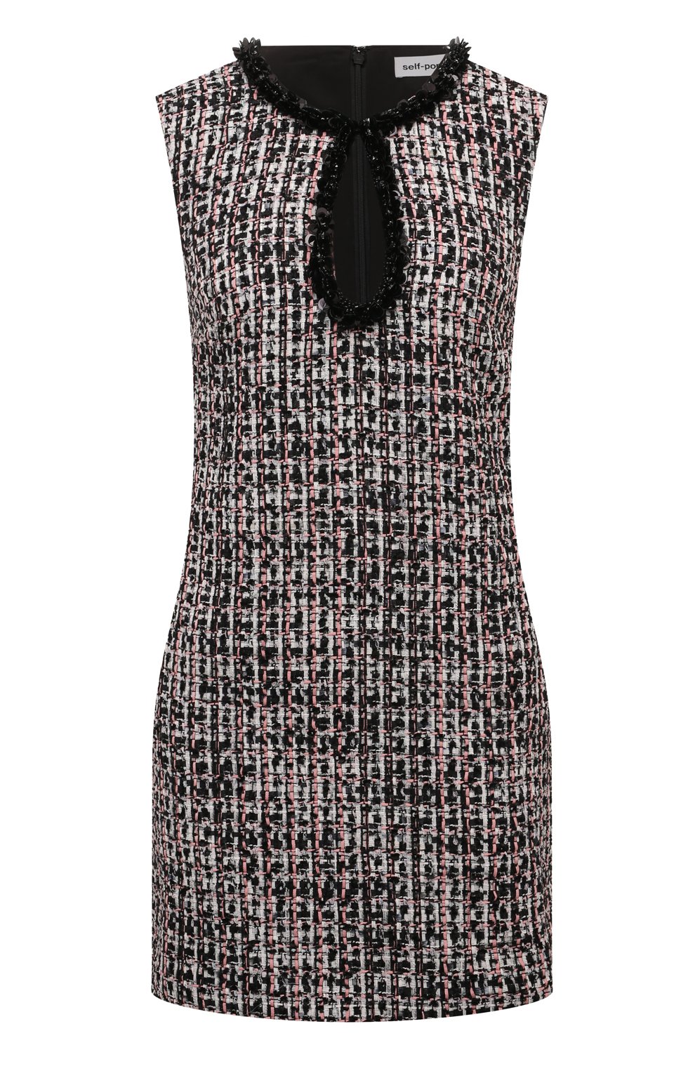 Твидовое платье SELF-PORTRAIT, арт. PF24-173S-B, фото 1