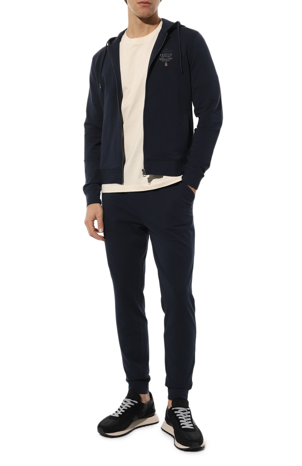 Хлопковый спортивный костюм AERONAUTICA MILITARE темно-синего цвета по цене 29950 руб., арт. 232/TF022F459, фото 1 Хлопковый спортивный костюм AERONAUTICA MILITARE, арт. 232/TF022F459, фото 1