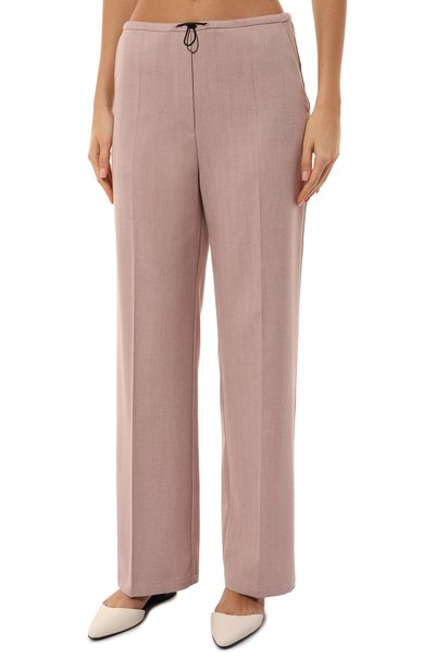 Брюки из вискозы PE светло-розового цвета по цене 15210 руб., арт. РЕFW24/25-7.1.45.6, фото 3 Брюки из вискозы PE, арт. РЕFW24/25-7.1.45.6, фото 3