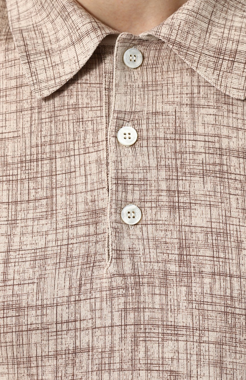 Поло с короткими рукавами из смеси шелка и хлопка BRIONI, арт. UMR40L/P7K22, фото 5