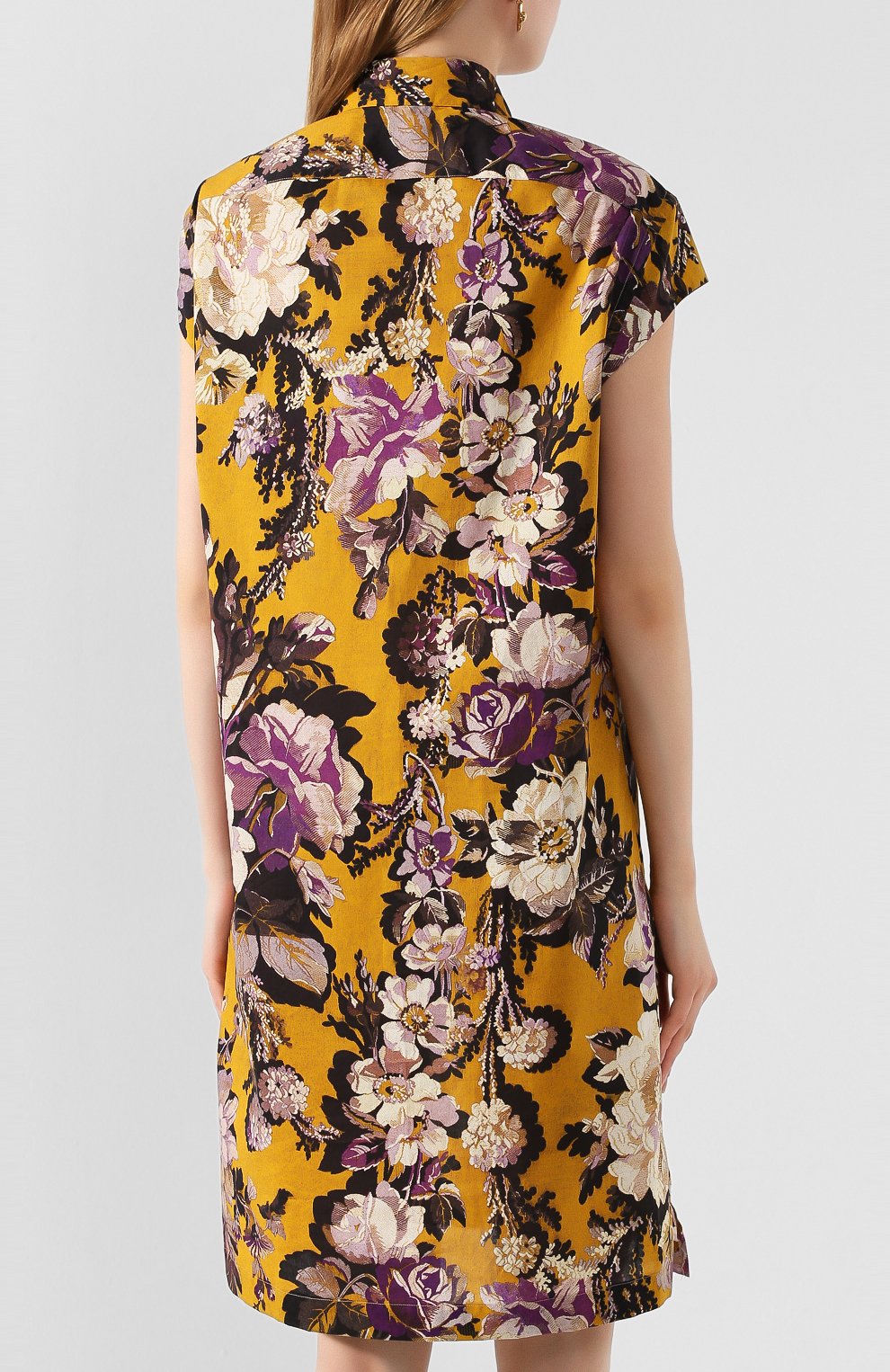 Хлопковое платье DRIES VAN NOTEN, арт. 201-11009-9400, фото 4