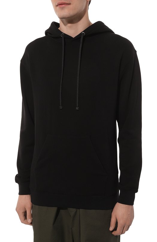 Хлопковое худи Limitato Чёрный, фото 3