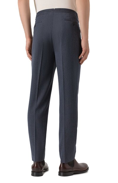 Брюки из шерсти и хлопка CORNELIANI темно-синего цвета по цене 54450 руб., арт. 264L21-2618331, фото 4 Брюки из шерсти и хлопка CORNELIANI, арт. 264L21-2618331, фото 4
