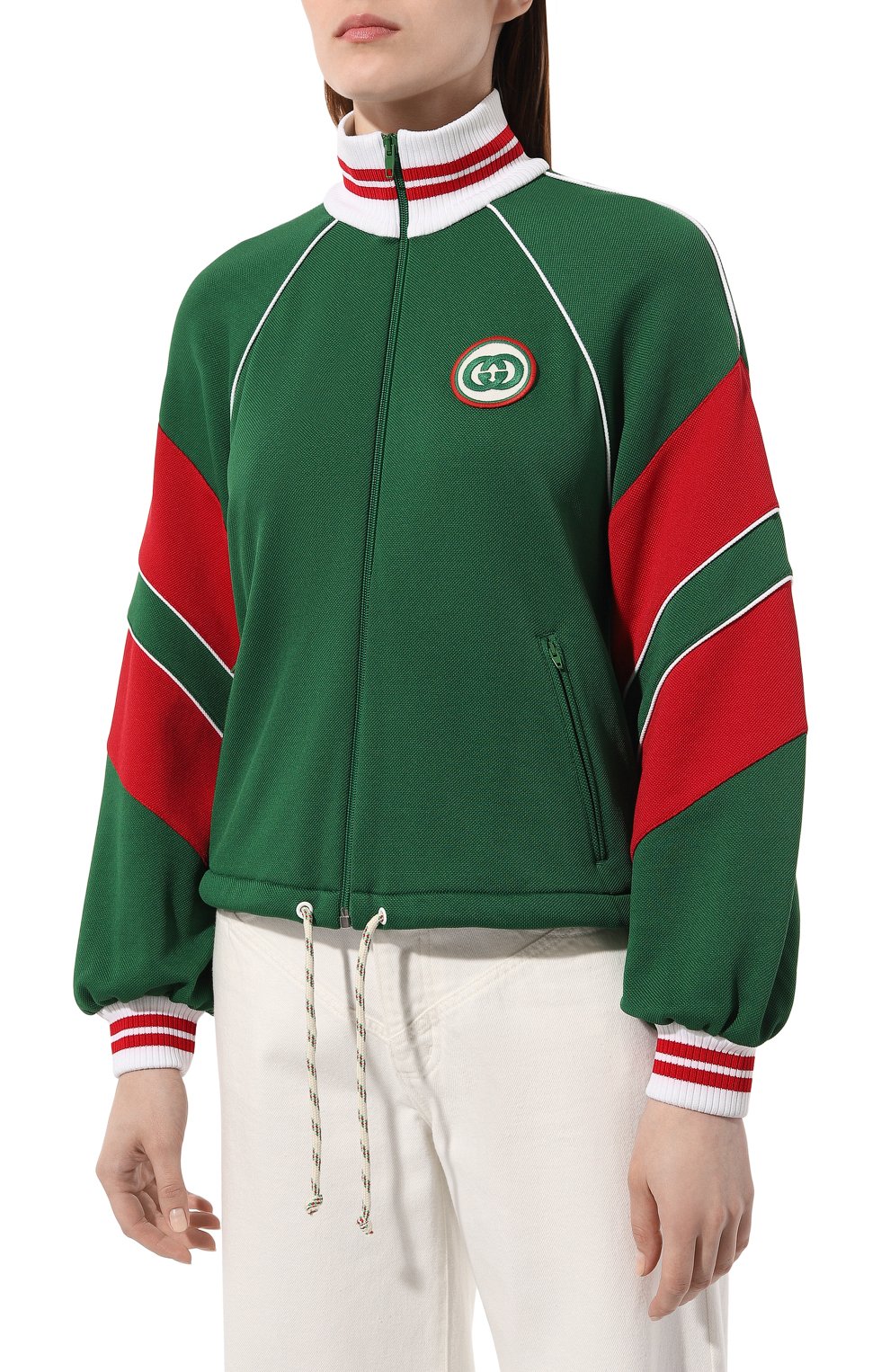 Толстовка GUCCI зеленого цвета по цене 194500 руб., арт. 753757/XJFUY, фото 3 Толстовка GUCCI, арт. 753757/XJFUY, фото 3