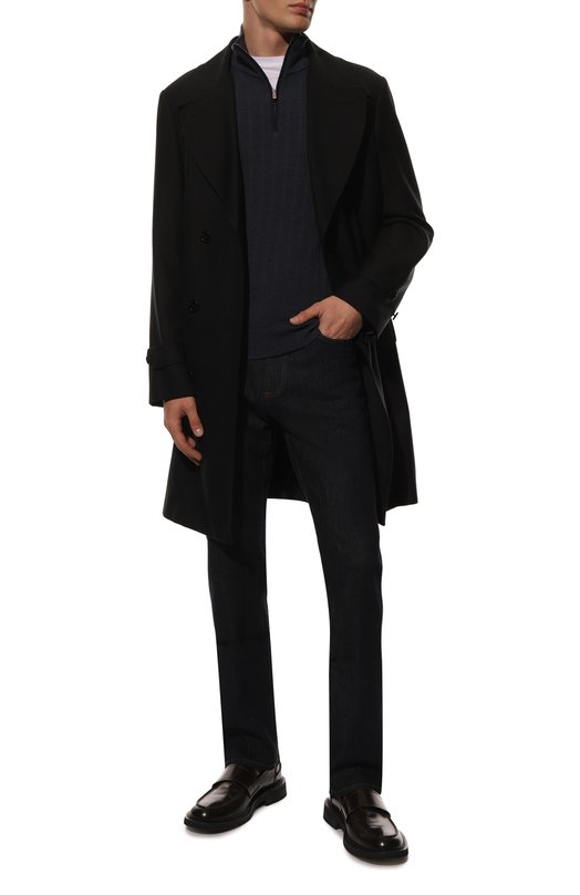 Шерстяной джемпер Il Borgo Cashmere Синий, фото 2