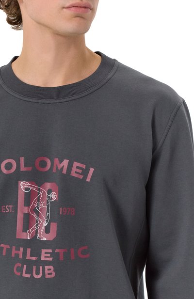 Хлопковый свитшот BRUNELLO CUCINELLI, арт. MW8633380G, фото 5