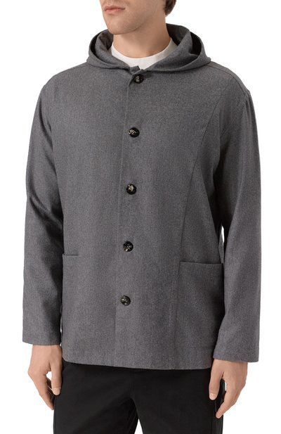 Шерстяная куртка-рубашка KITON, арт. UMCLUCAK0124G02, фото 3