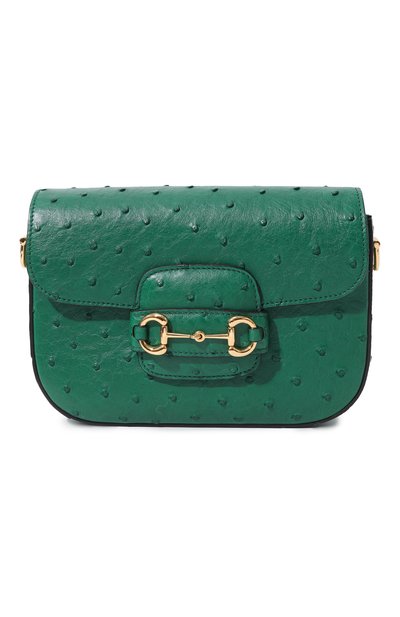 Сумка 1955 horsebit mini из кожи страуса GUCCI, арт. 658574 EY0DG, фото 1