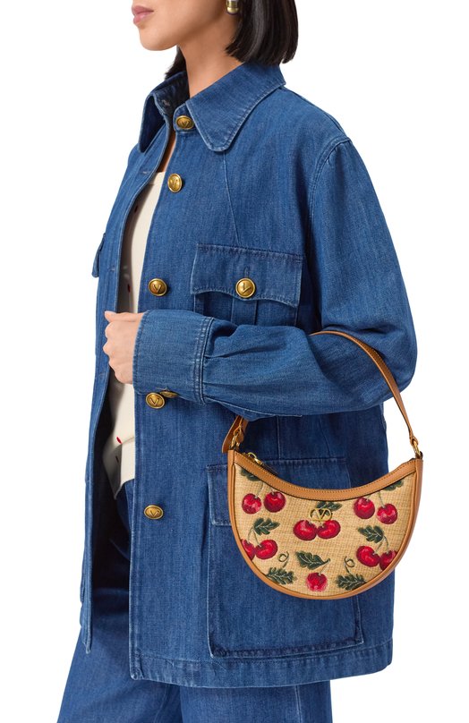 Сумка VLogo Signature mini Valentino 6W0P0AK3/CJR Бежевый  6W0P0AK3/CJR Фото 2