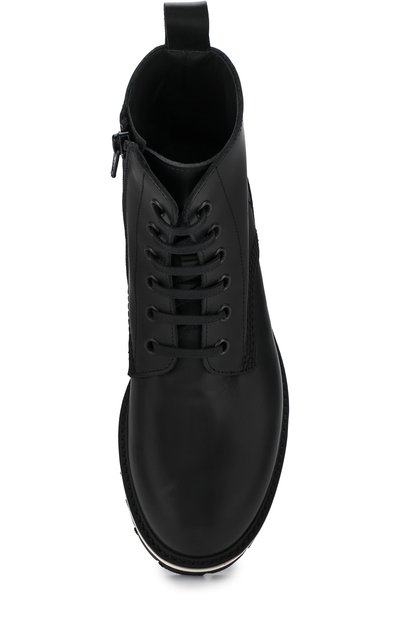 Кожаные ботинки на контрастной подошве DSQUARED2, арт. 54261/28-35, фото 4