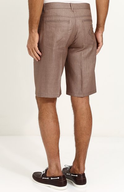 Льняные бермуды с карманами ZILLI, арт. M0P-D0301-LIN01/R001, фото 4