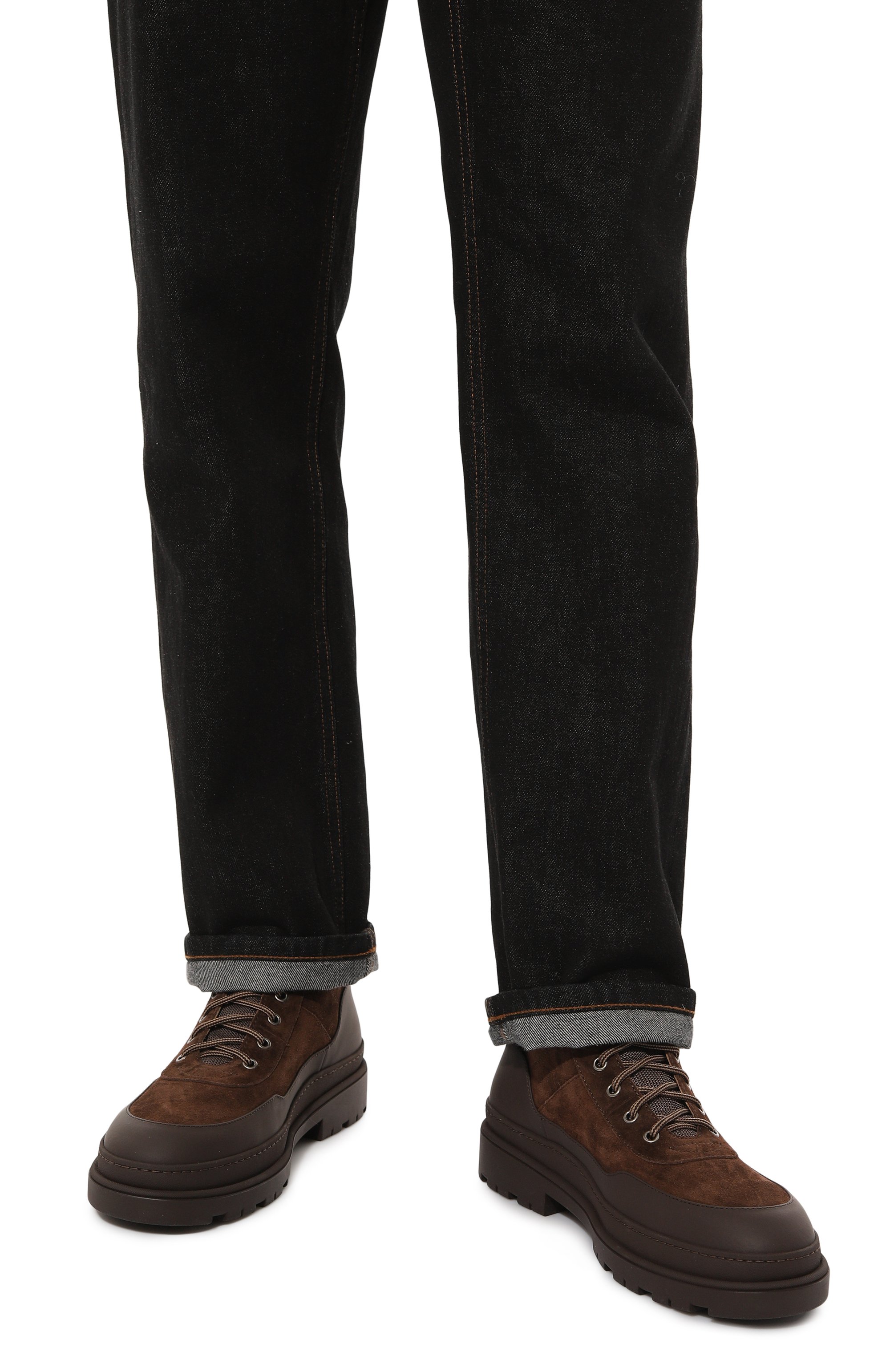 Замшевые ботинки BRUNELLO CUCINELLI, арт. MZUPH0I788, фото 3