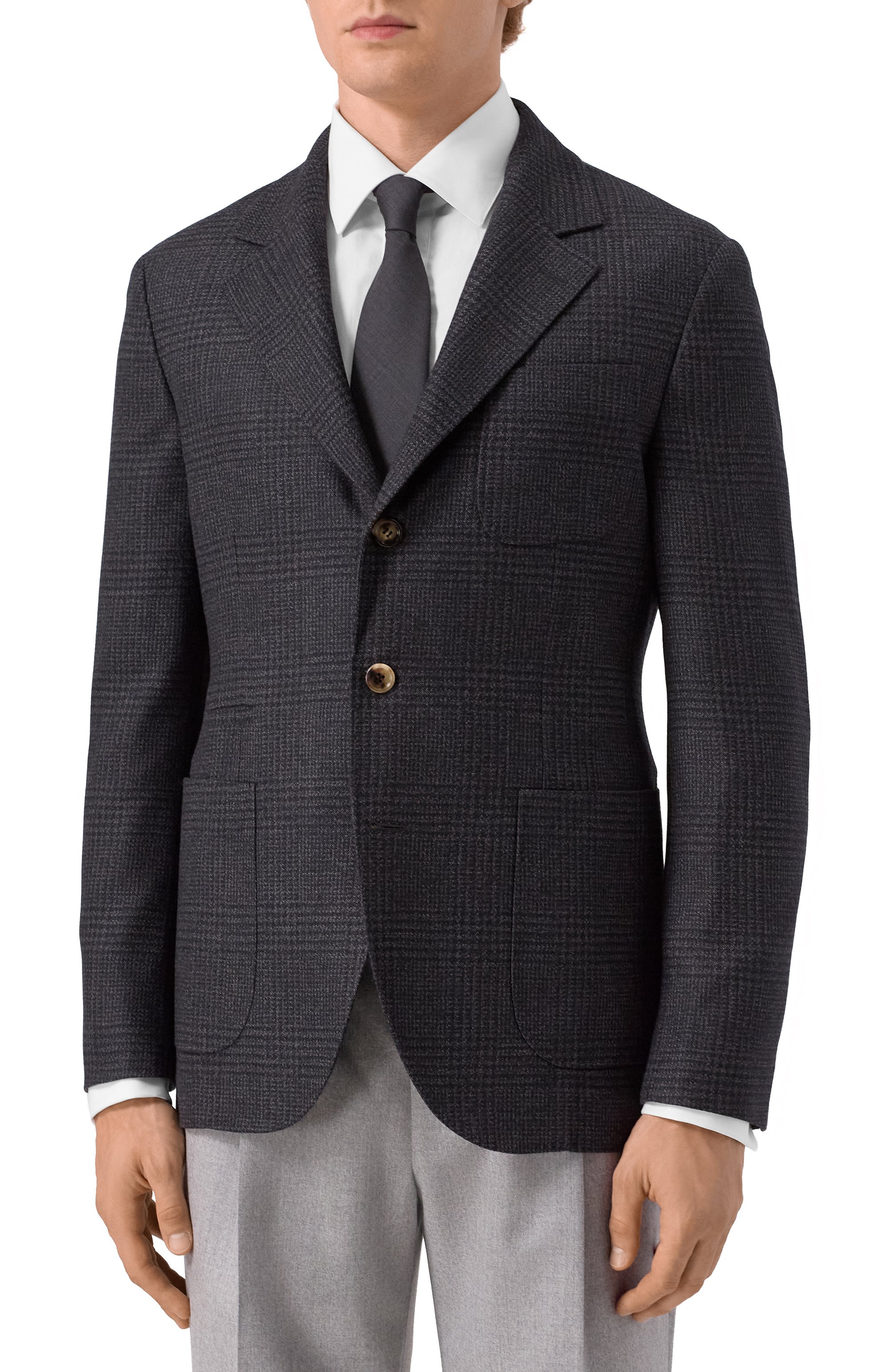 Пиджак из шерсти и кашемира BRUNELLO CUCINELLI, арт. MV4127BND, фото 4