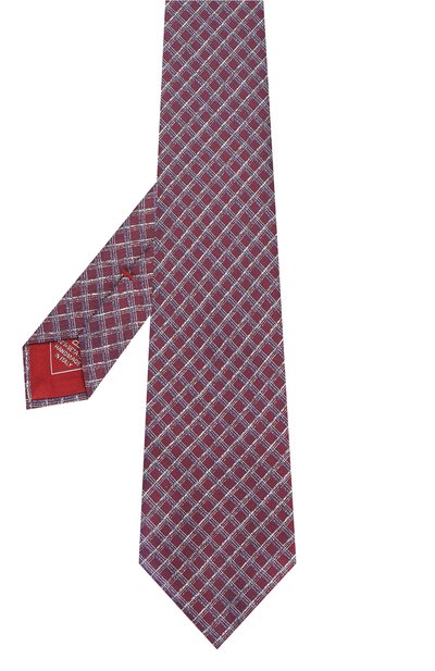 Шелковый галстук BRIONI бордового цвета по цене 29150 руб., арт. 062H00/P9430, фото 2 Шелковый галстук BRIONI, арт. 062H00/P9430, фото 2
