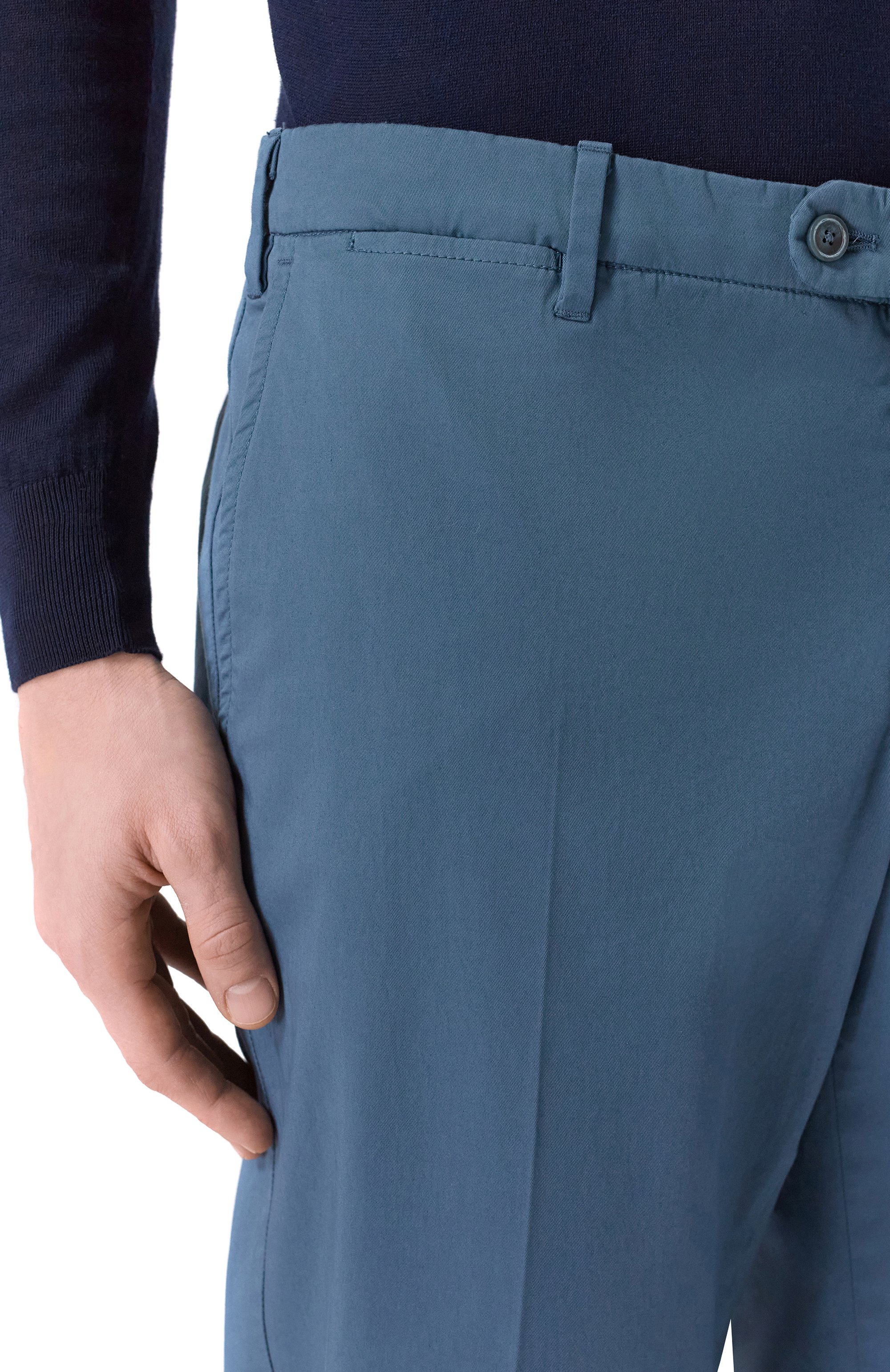 Хлопковые брюки FEDELI, арт. TUL00405/C0T0NE FLEX, фото 5