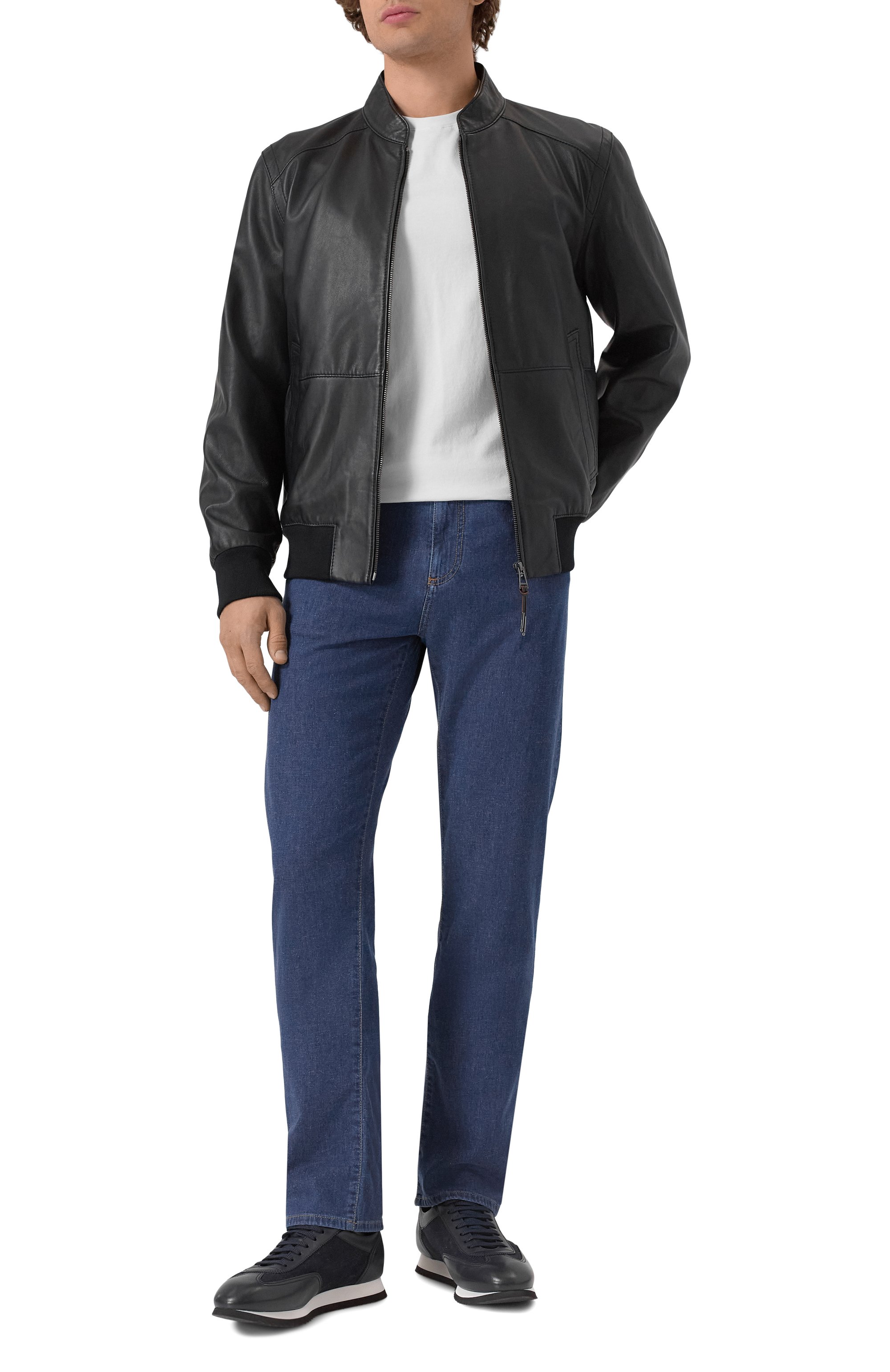 Кожаный бомбер WINDSOR, арт. B0RELL03-L/1300145, фото 2