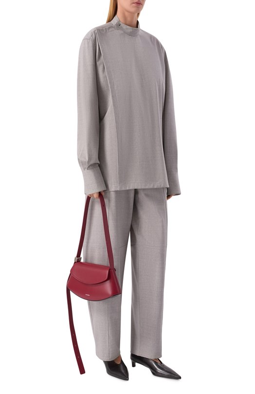 Сумка Eldorado small Jil Sander J08WG0056/P8354 Бордовый  J08WG0056/P8354 Фото 7