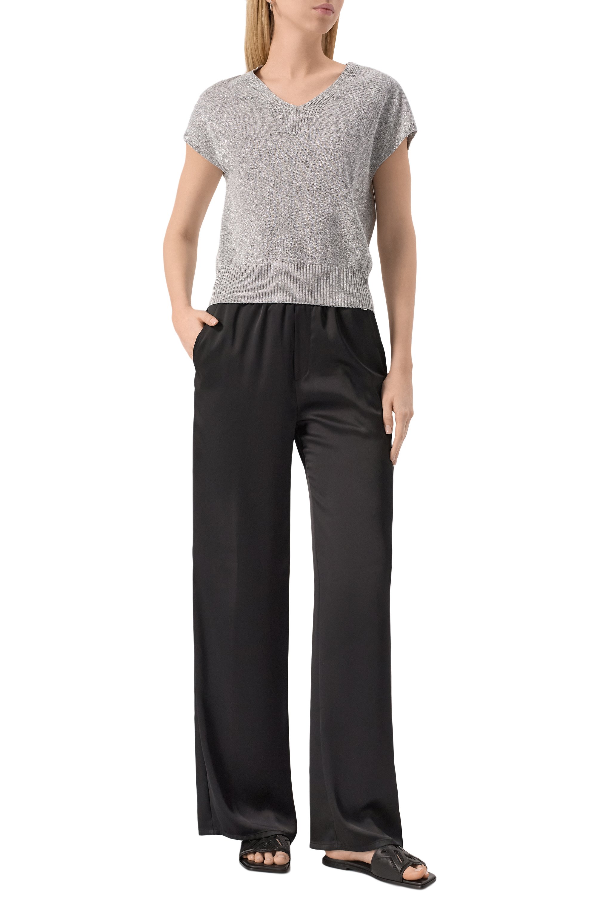 Атласные брюки HERNO, арт. PT000008D/12506, фото 2