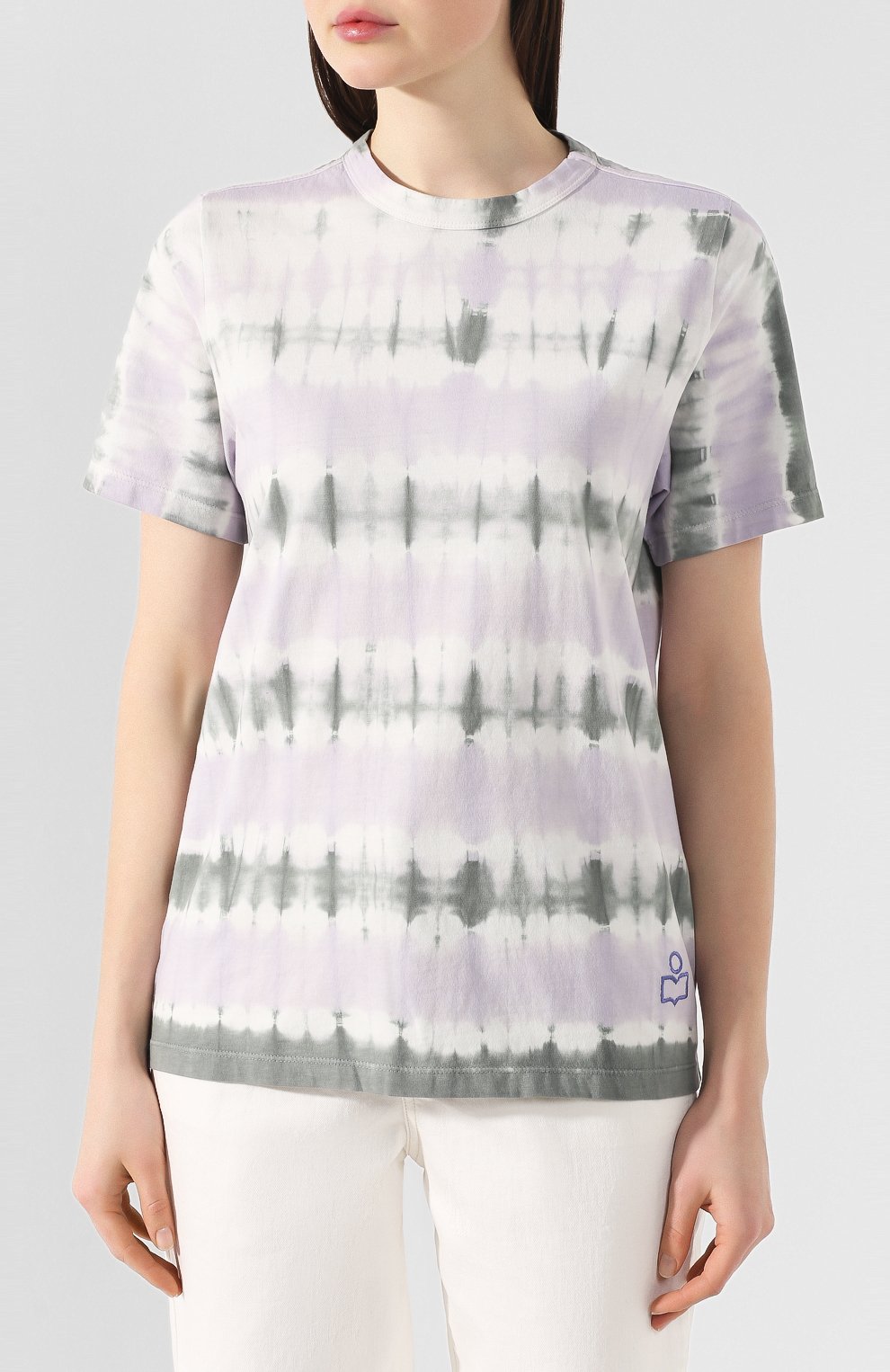 Хлопковая футболка ISABEL MARANT ETOILE, арт. TS0300-20P075E/DENA, фото 3