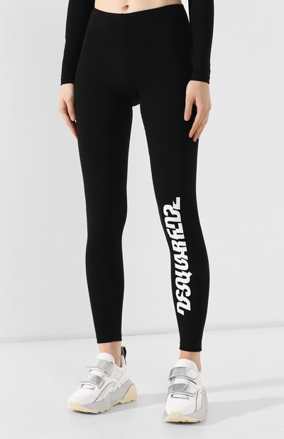 Хлопковые легинсы DSQUARED2, арт. D8LM02500, фото 3