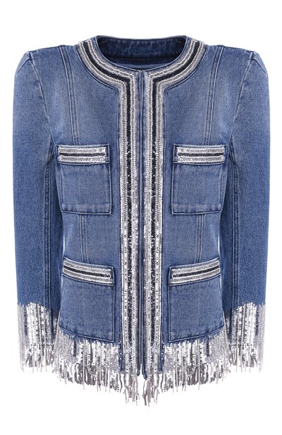 Женский джинсовый жакет BALMAIN, арт. TF17540/D010