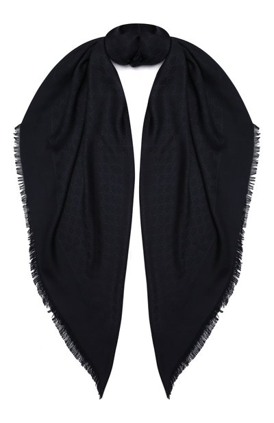 Платок из смеси шелка и шерсти GUCCI, арт. 406236/3G632, фото 1