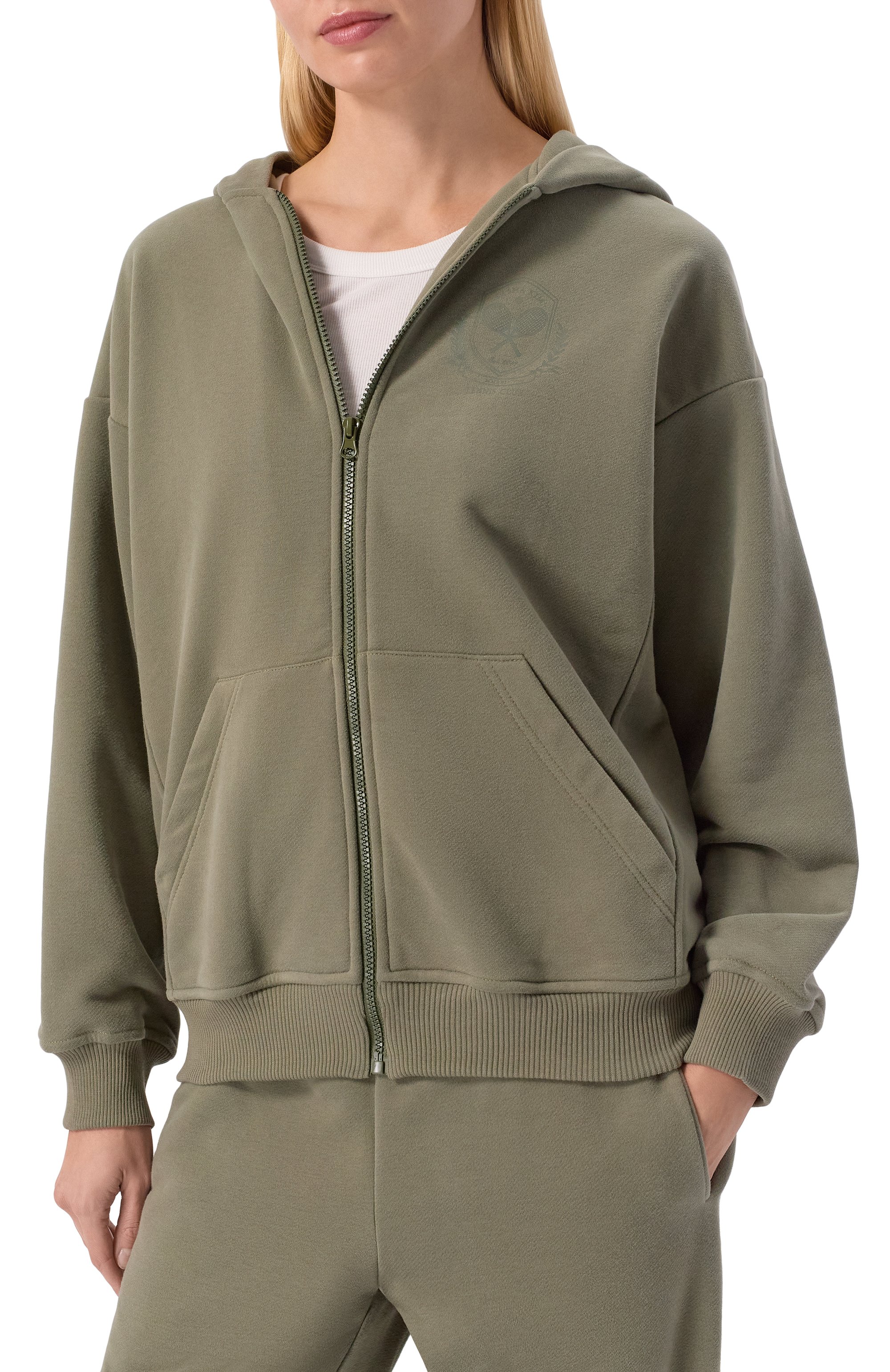 Хлопковый костюм SASHA KIM зеленого цвета по цене 49900 руб., арт. SK-00001832, фото 2 Хлопковый костюм SASHA KIM, арт. SK-00001832, фото 2