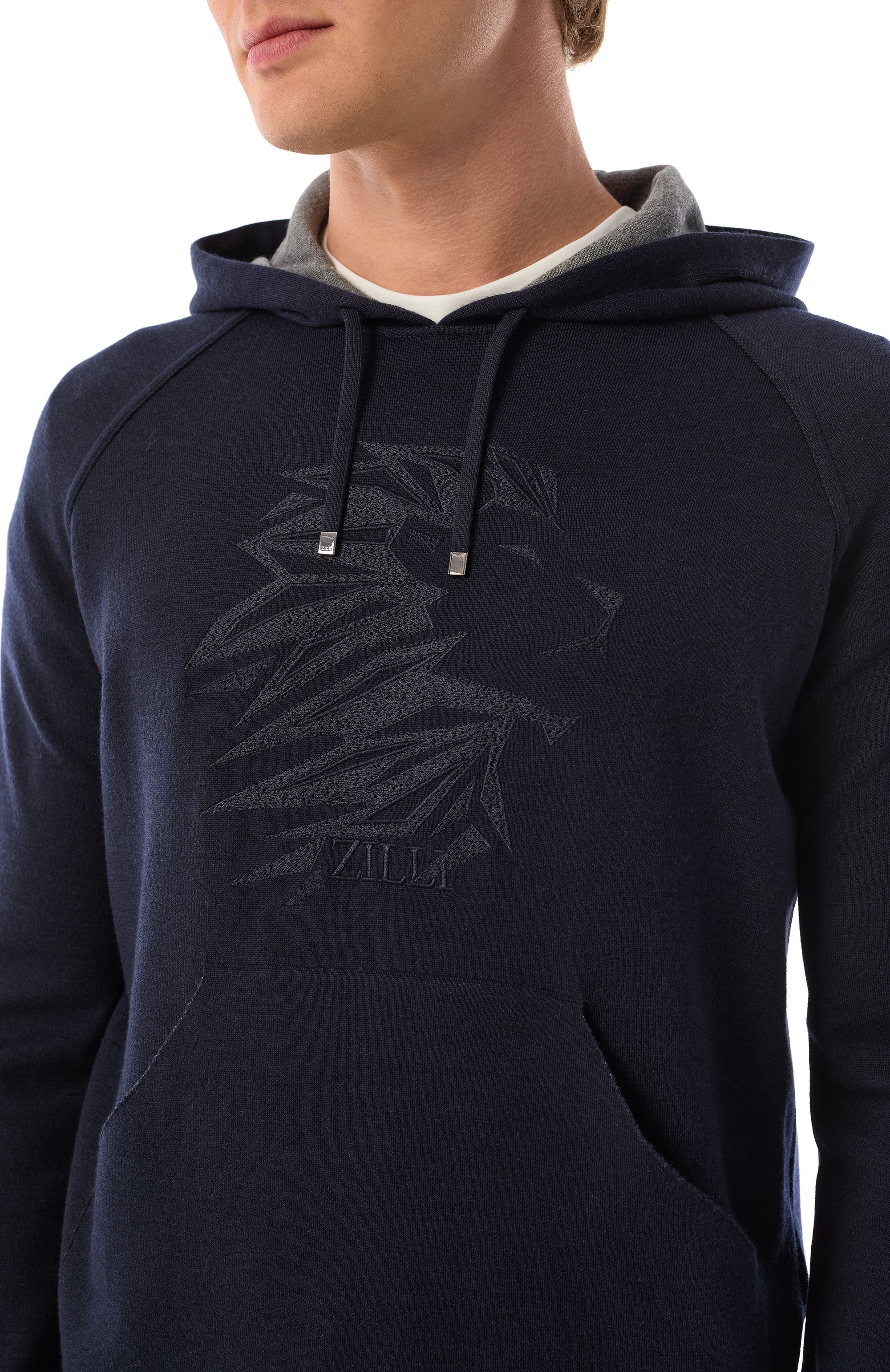 Худи из шерсти и шелка ZILLI, арт. JSS003M0240VLSP00, фото 5