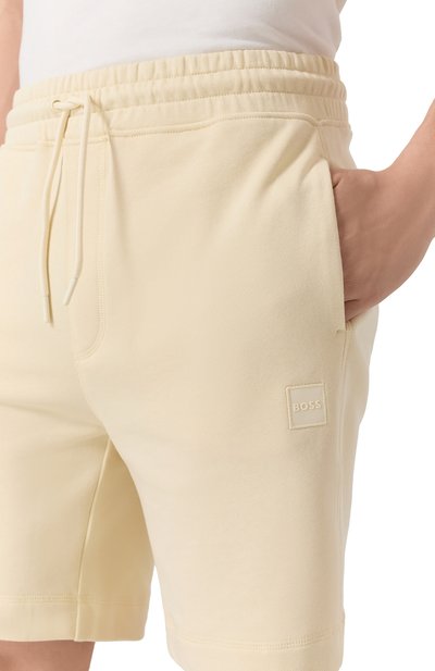 Хлопковые шорты BOSS ORANGE, арт. 50511726, фото 5