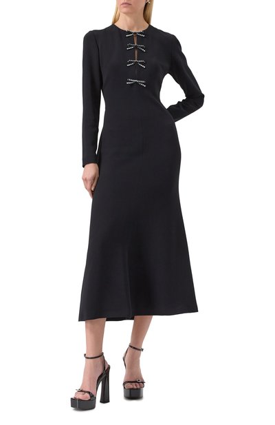 Платье ELIE SAAB черного цвета по цене 376500 руб., арт. D0544, фото 3 Платье ELIE SAAB, арт. D0544, фото 3