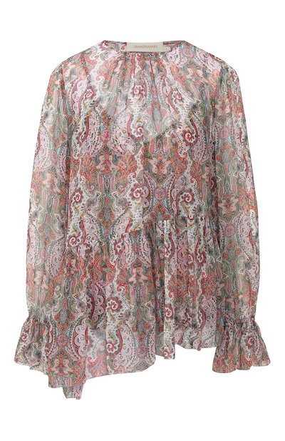 Женская шелковая блузка ZIMMERMANN, арт. 5811TNIN