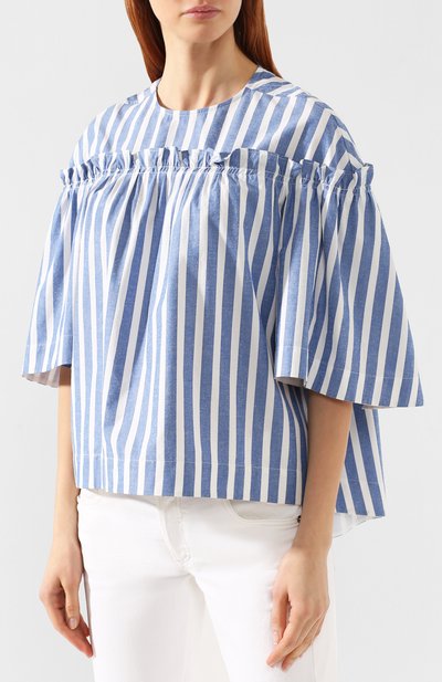 Топ из смеси хлопка и шелка GOLDEN GOOSE DELUXE BRAND, арт. G34WP046.A3, фото 3
