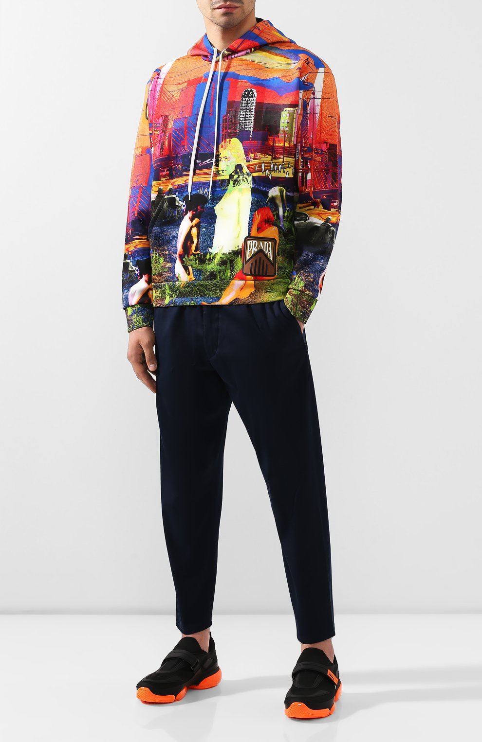 Текстильные кроссовки PRADA, арт. 2OG064-2OBZ-F0O5M, фото 2